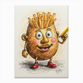 Default Draw Me A Potato Having An Existential Crisis Am I A F 1 Canvas Print