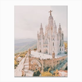 Cathedral On Mountain Canvas Print
