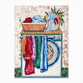 Laundry Room Mosaic Canvas Print