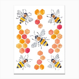 Bees Canvas Print