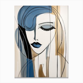 'Blue Woman' 1 Canvas Print