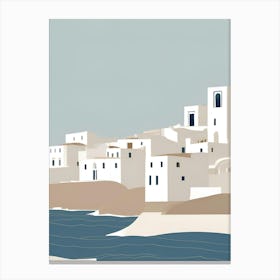 Village By The Sea Canvas Print