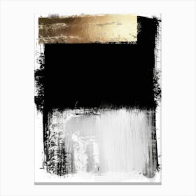 Abstract Black And Gold Painting 79 Canvas Print