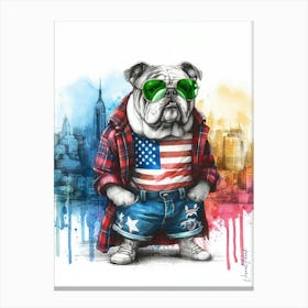 Urban Vibe Bulldog Canvas Print