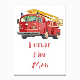 Fire Truck 2 Canvas Print