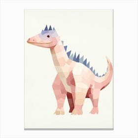 Nursery Dinosaur Art Pachycephalosaurus 2 Canvas Print