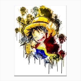 Cute Anime Luffy Canvas Print