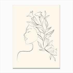 Minimal Blooming 01 Canvas Print