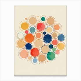 Watercolor Circles Canvas Print