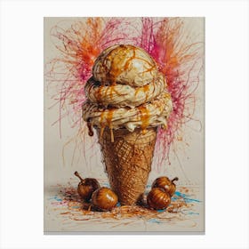 Ice Cream Cone 49 Canvas Print