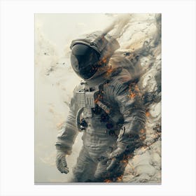 Fantasy Whimsical Astronaut 6 Canvas Print