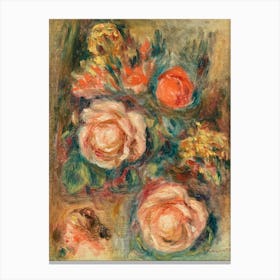 Bouquet Of Roses(1900), Pierre Auguste Renoir Canvas Print