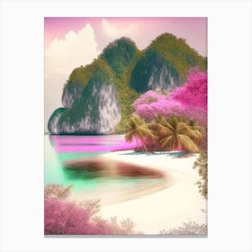 Palawan Island Malaysia Soft Colours Tropical Destination Canvas Print