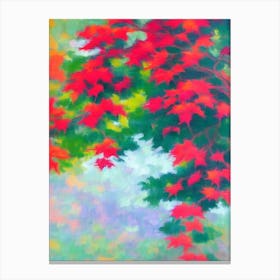 Japanese Maple tree Abstract Block Colour Canvas Print