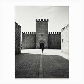 Avila, Spain, Black And White Analogue Photography 3 Canvas Print