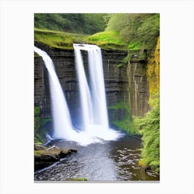 Sgwd Yr Eira, United Kingdom Majestic, Beautiful & Classic (3) Canvas Print