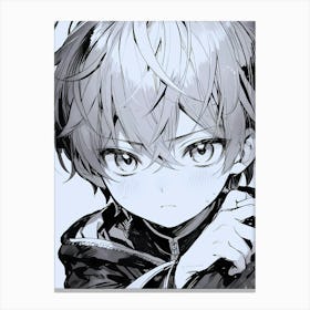 Anime Boy through doom 2 Canvas Print