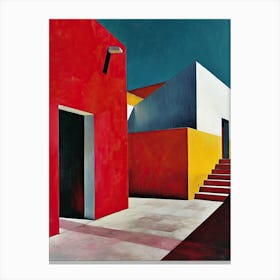 'The House' Minimalism, Surrealism Canvas Print