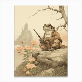 Wise Frog Japanese Style 8 Canvas Print