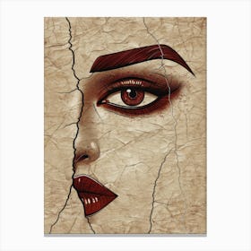 Face Of A Woman 116 Canvas Print