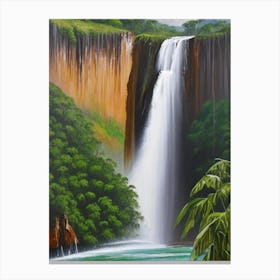 Kaieteur Falls, Guyana Peaceful Oil Art (1) Canvas Print