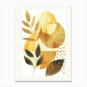 Golden Leaves Framed Print Canvas Print