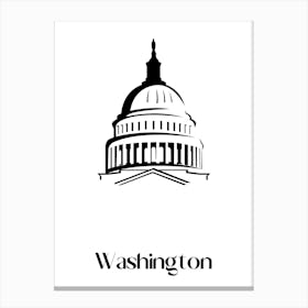 Washington Capitol Building Canvas Print