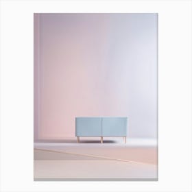 Minimalistic Scene Soft Pastel Color Palette Subtle Depth Achieved With A Gentle Gradient In The B Canvas Print