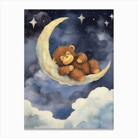 Baby Orangutan 1 Sleeping In The Clouds Canvas Print