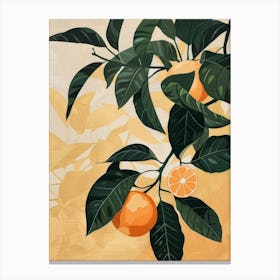 Oranges On A Tree 6 Canvas Print