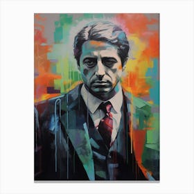 Gangster Art Michael Corleone The Transformation Canvas Print