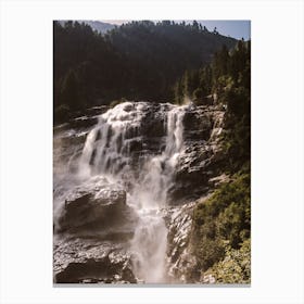 Alp Waterfall Canvas Print