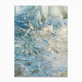 Up Close with Ice in Iceland  Canvas Print