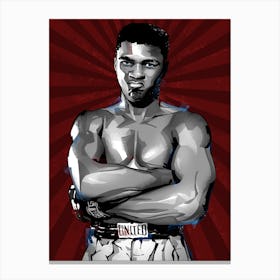 Ali Boxing Canvas Print