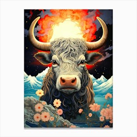 Bull In The Sky Canvas Print
