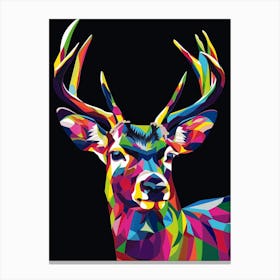 Colorful Deer Canvas Print