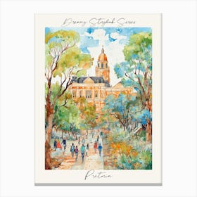 Poster Of Pretoria, Dreamy Storybook Illustration 1 Canvas Print