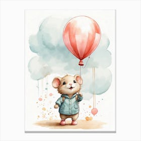 Mouse With Balloon Canvas Print