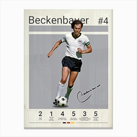 Franz Beckenbauer Canvas Print