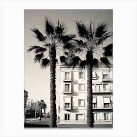 Nice, France, Photography In Black And White 2 Canvas Print