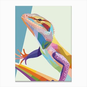 Gecko Abstract Modern Illustration 1 Canvas Print