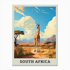 South Africa Giraffe Canvas Print