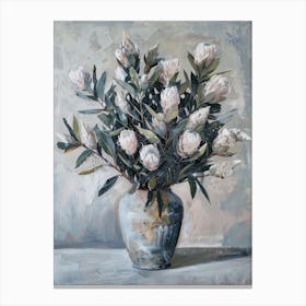 A World Of Flowers Protea 2 Painting Canvas Print