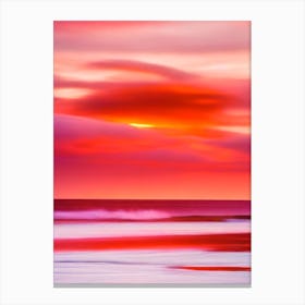 Scarborough Beach, Australia Pink Beach Canvas Print