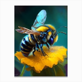 Insect Bee 1 Painting Canvas Print