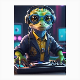 DJ Gecko Canvas Print