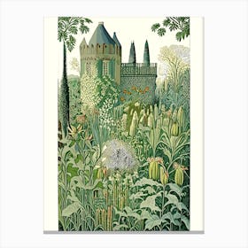 Sissinghurst Castle Garden, 1, United Kingdom Vintage Botanical Canvas Print