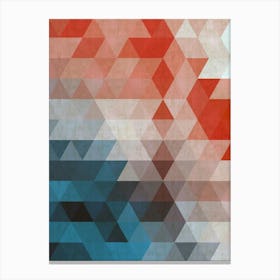 Triangles in harmony Canvas Print