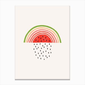 Rainbow Watermelon Canvas Print