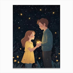 Boy And A Girl Canvas Print